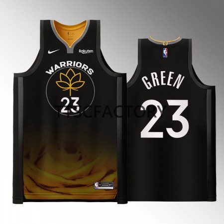 Maillot Basket Golden State Warriors Draymond Green 23 Nike 2022-23 City Edition Noir Swingman - Homme